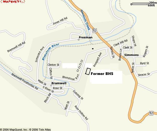Town of Bramwell Map